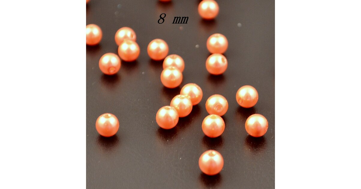 Bouton Ancien En Verre Orange - Mercerie Vintage, Occasion